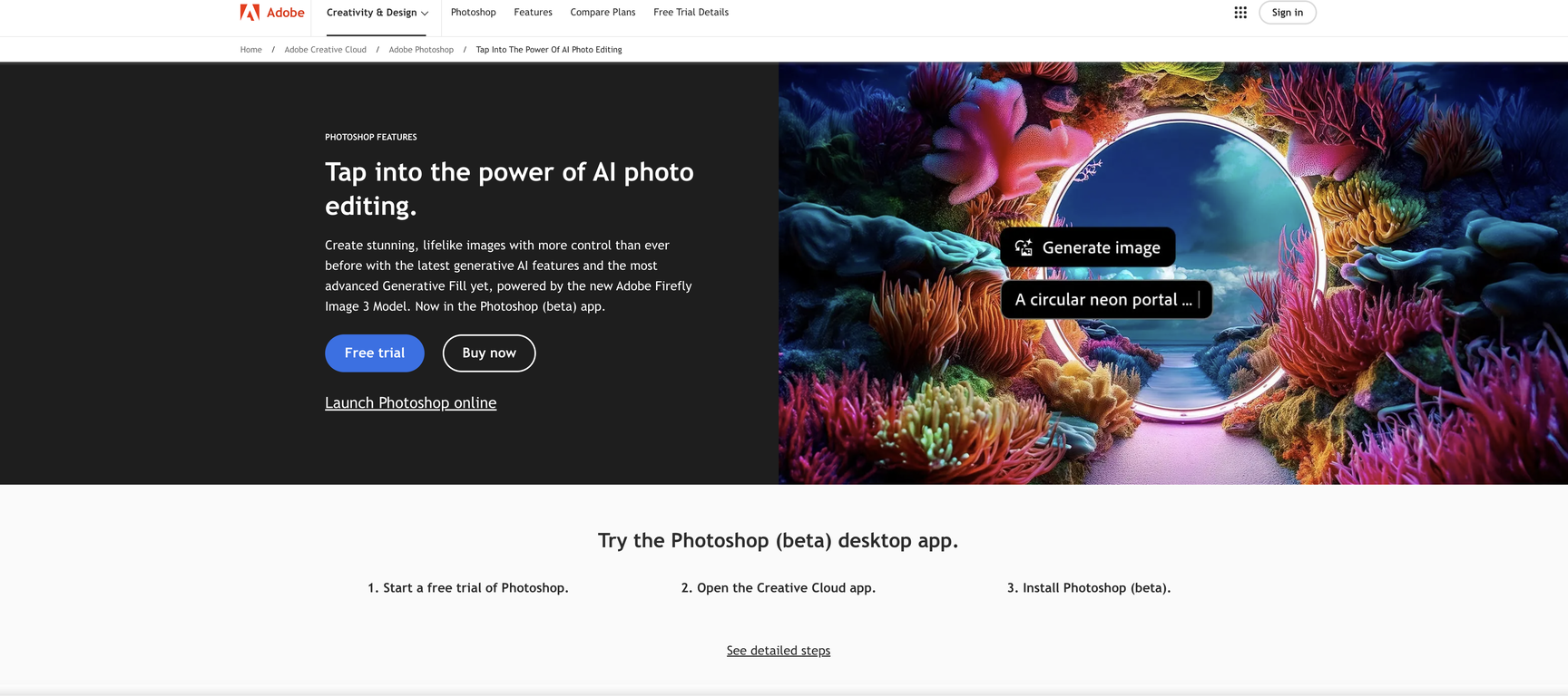 Adobe Photoshop AI screenshot
