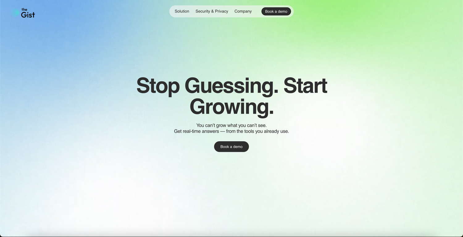 Thegist screenshot