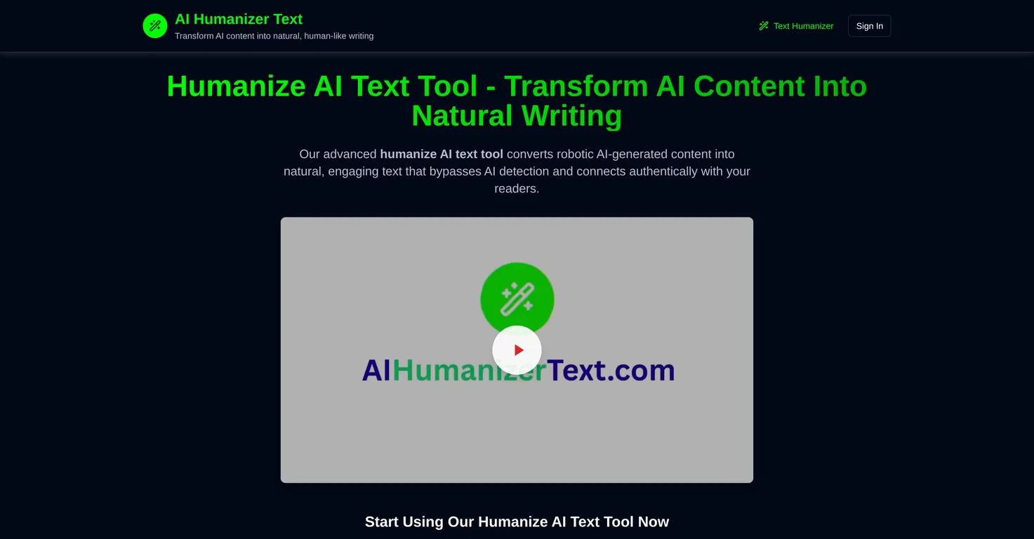 AI Humanizer Text screenshot