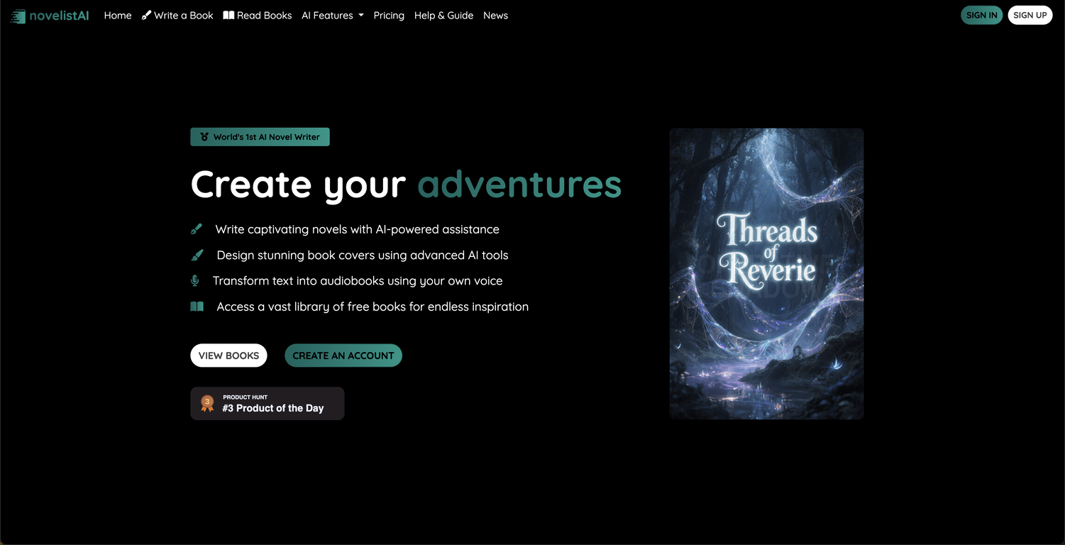 novelistAI screenshot