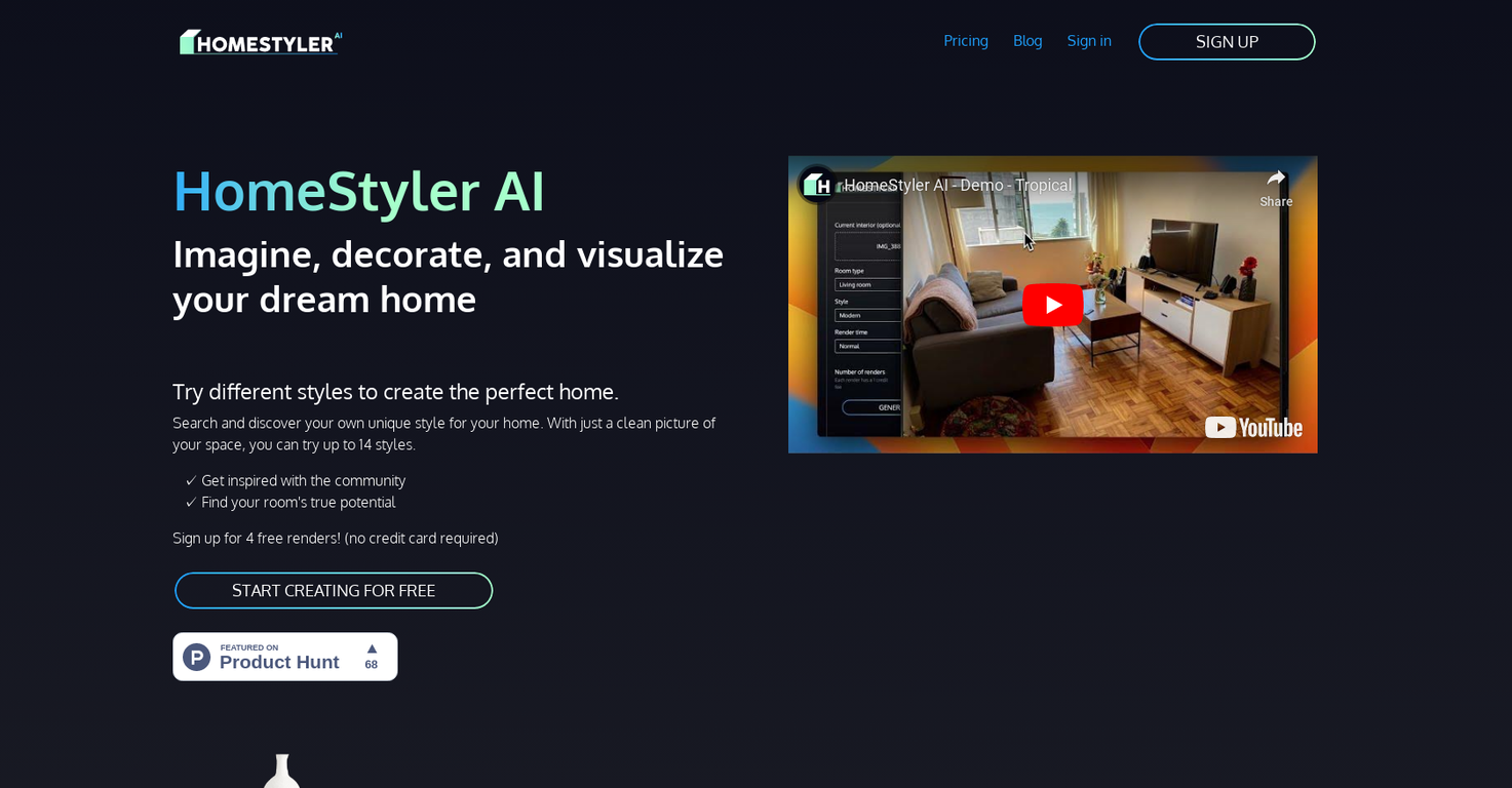 HomestylerAI screenshot