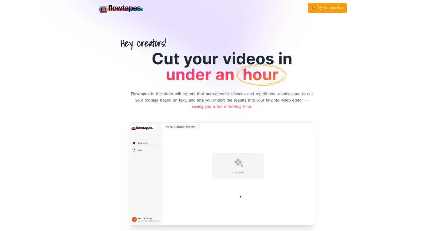Flowtapes screenshot