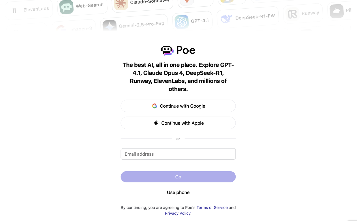 Poe screenshot