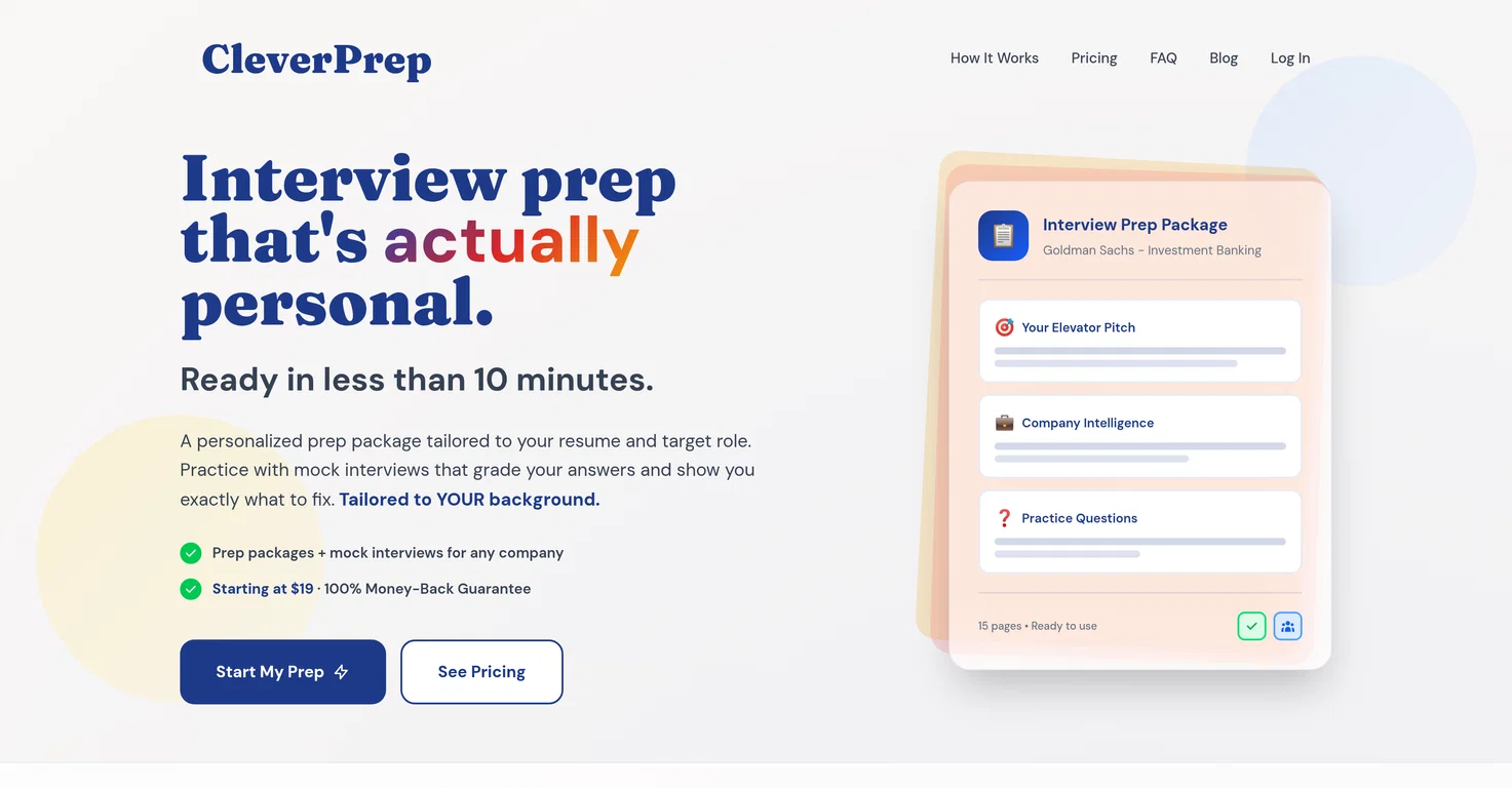 CleverPrep screenshot