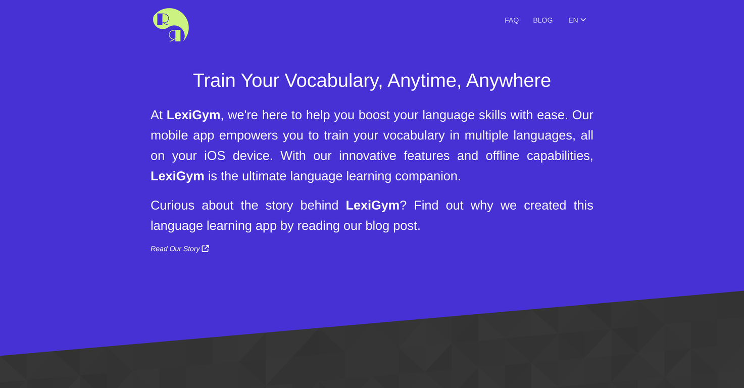 LexiGym screenshot