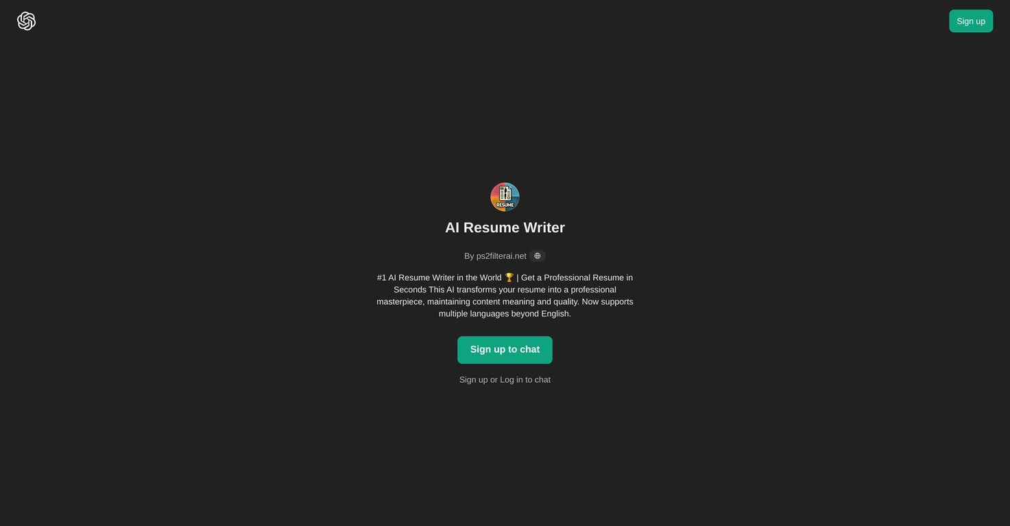 AI Resume Writer screenshot