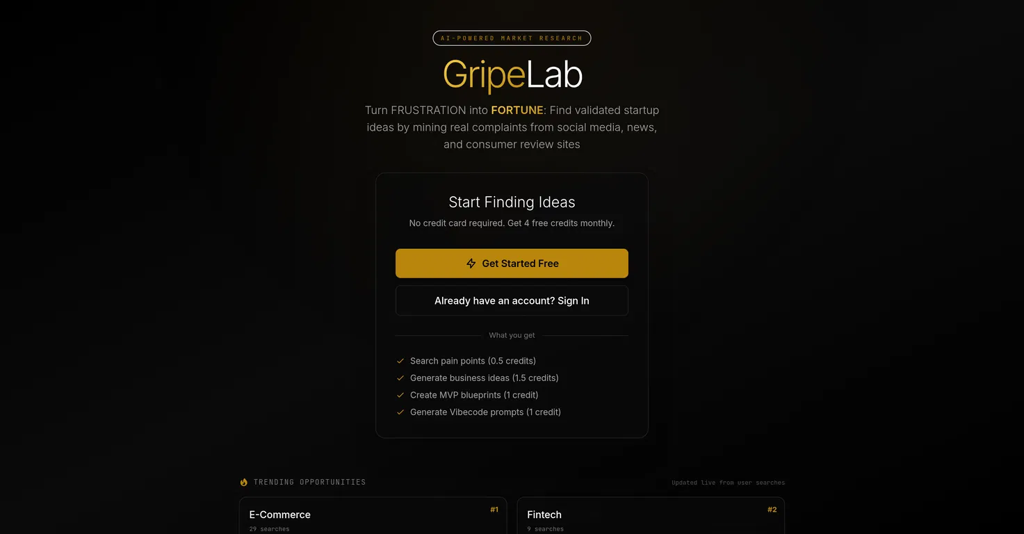 GripeLab screenshot
