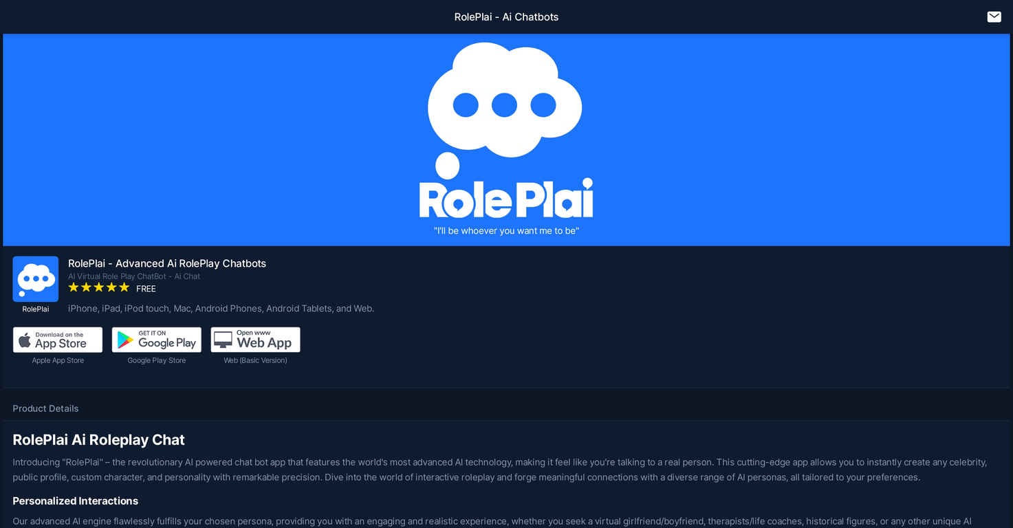 RolePlai screenshot