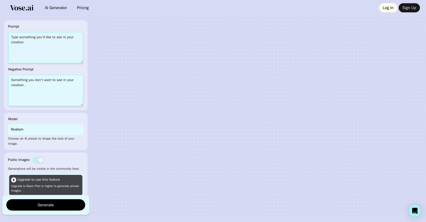 Vose screenshot