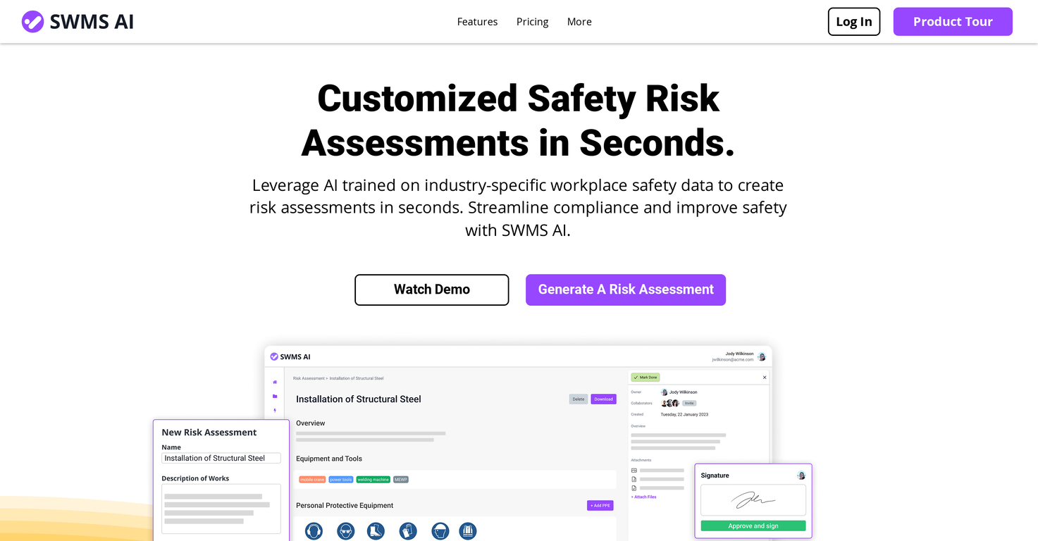 SWMS screenshot