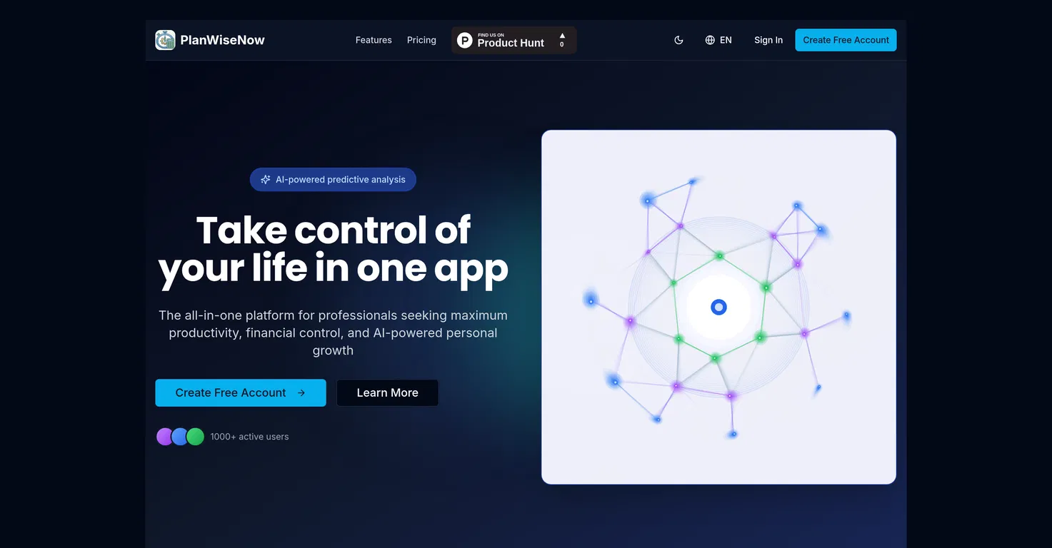 PlanWiseNow screenshot