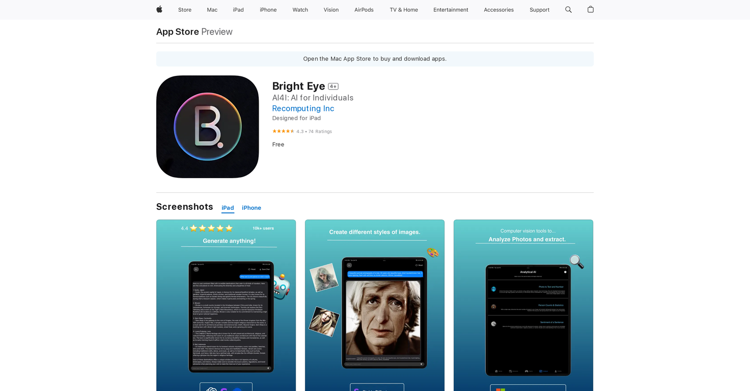 Bright Eye screenshot