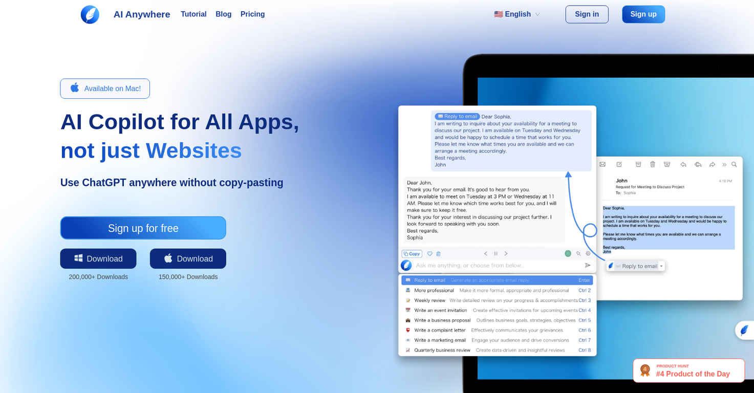 AI-anywhere screenshot