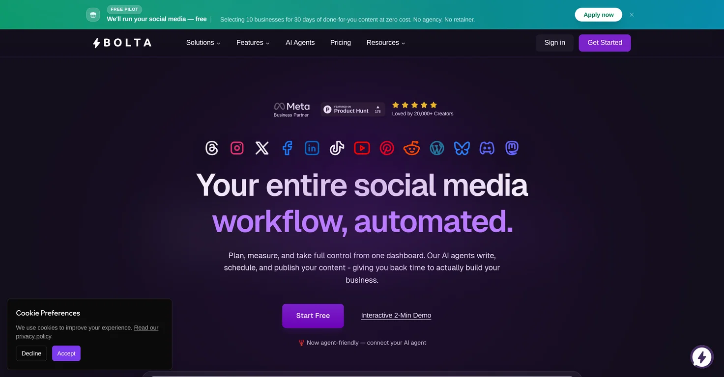Bolta screenshot