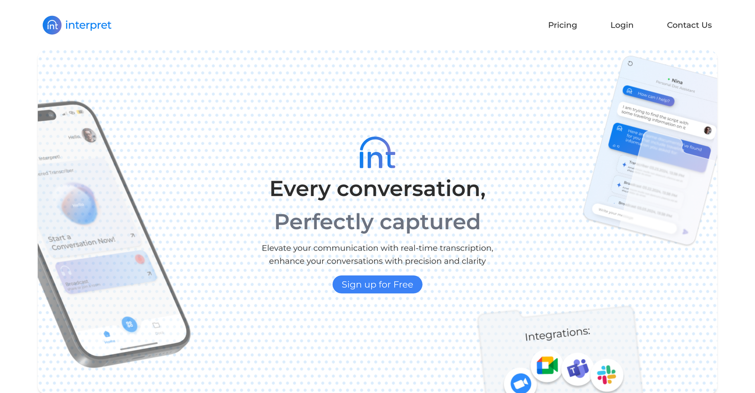 Interpret AI screenshot