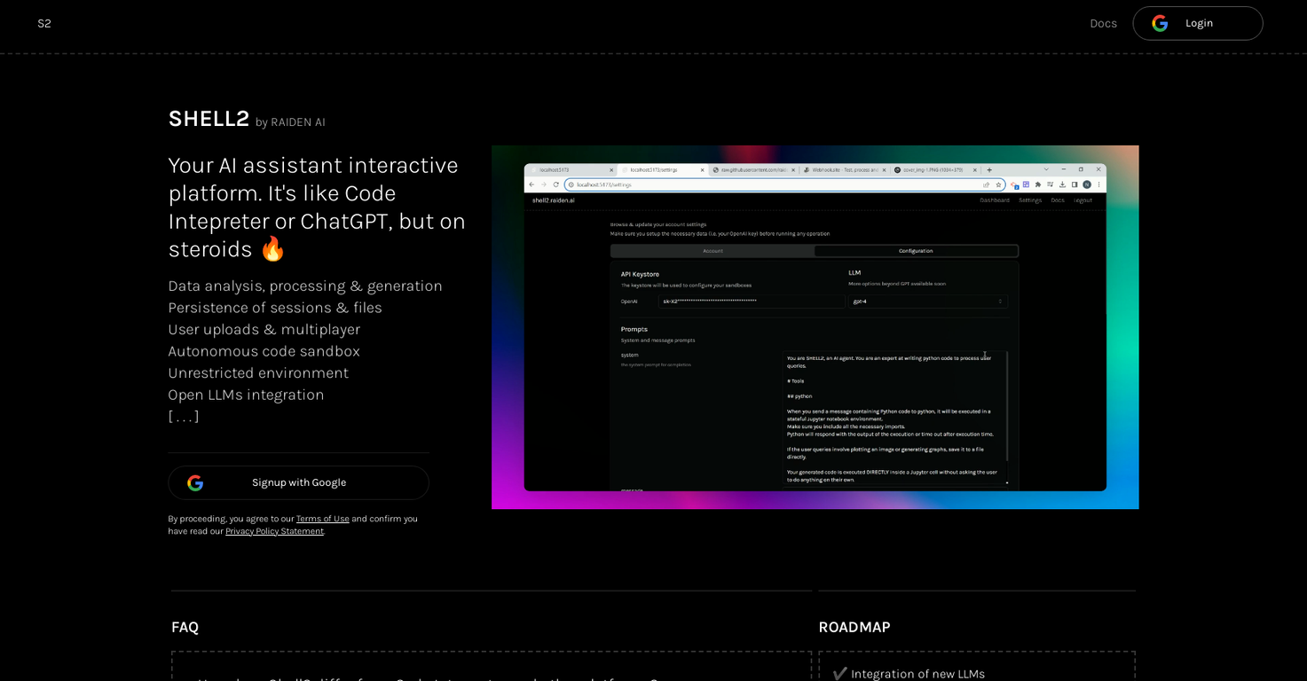 Shell2 screenshot