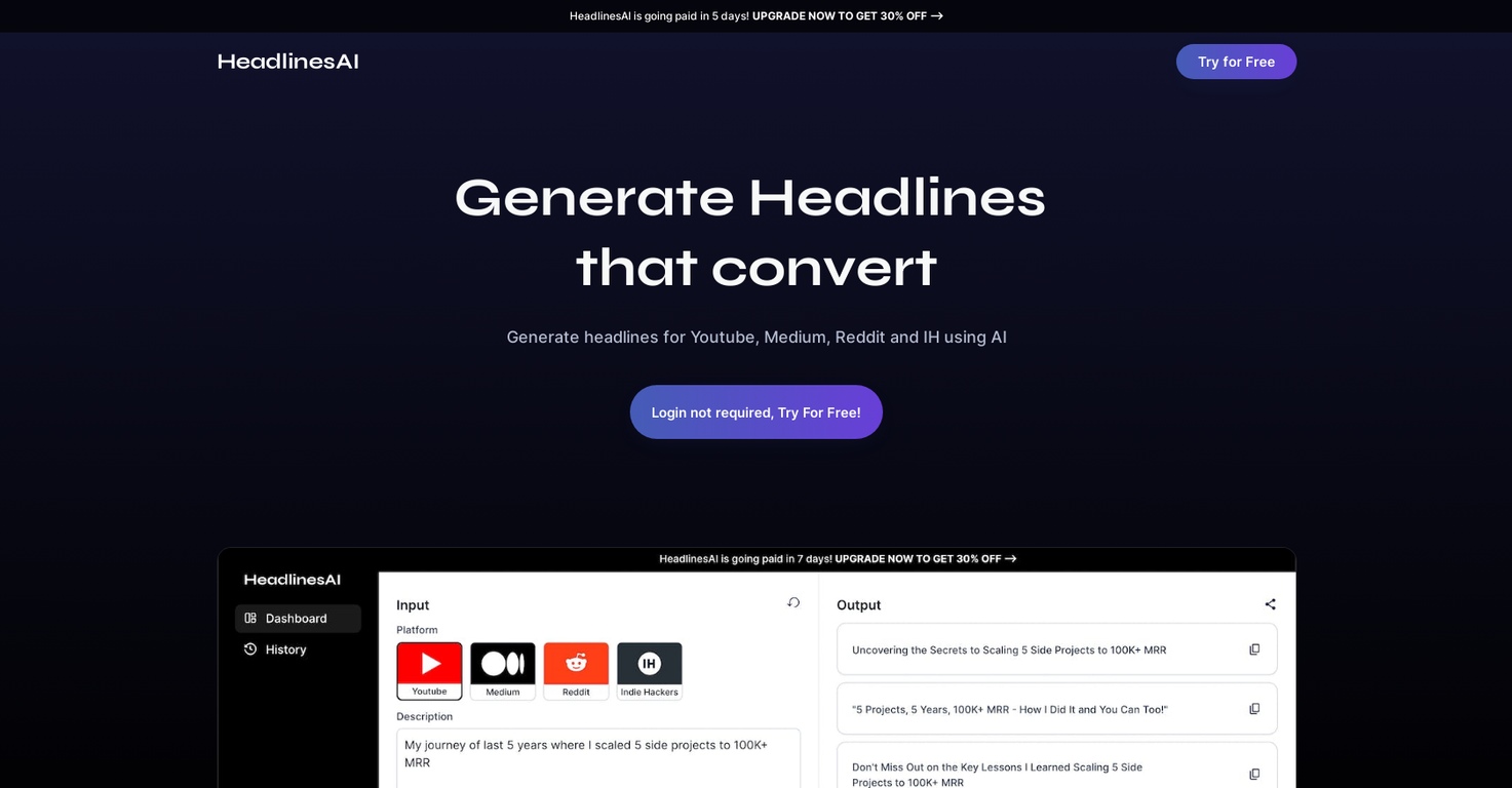 HeadlinesAI screenshot