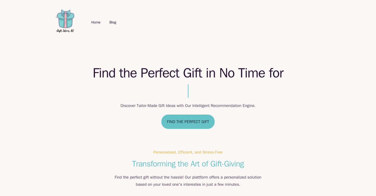GiftIdeasAI screenshot