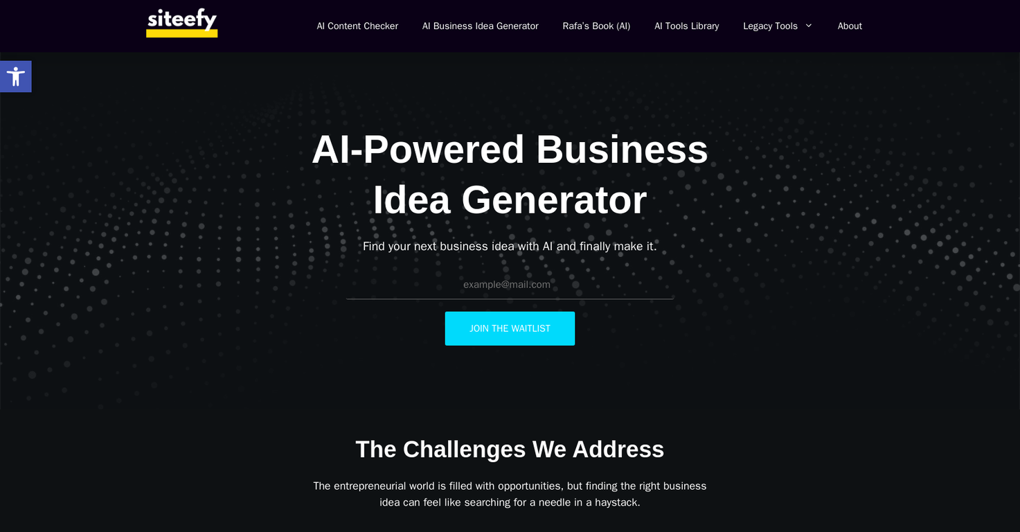 Siteefy business names screenshot