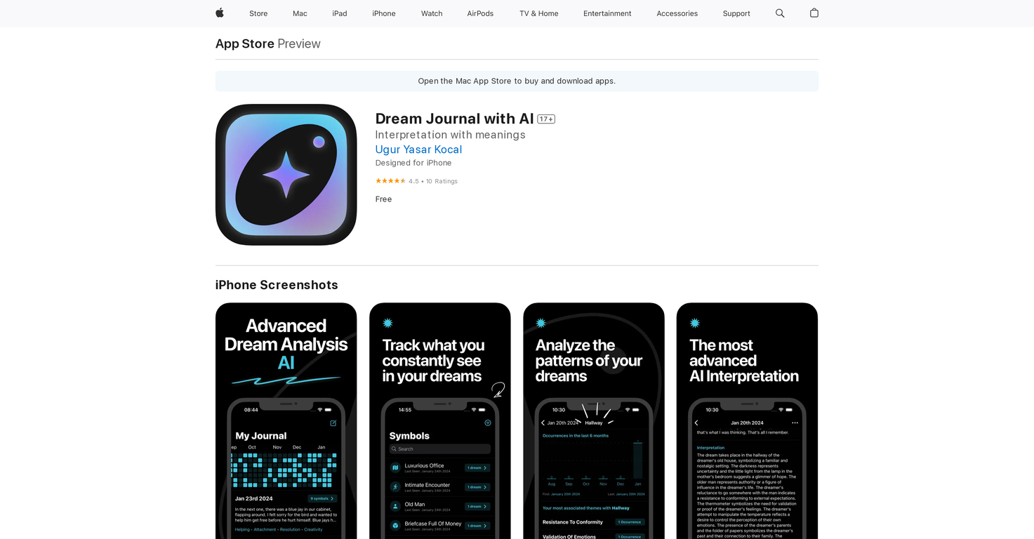 Dream Journal with AI screenshot