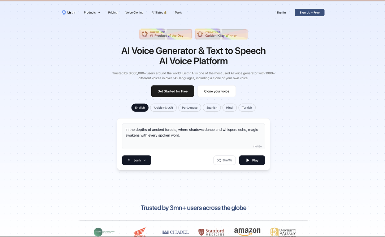 Listnr AI screenshot
