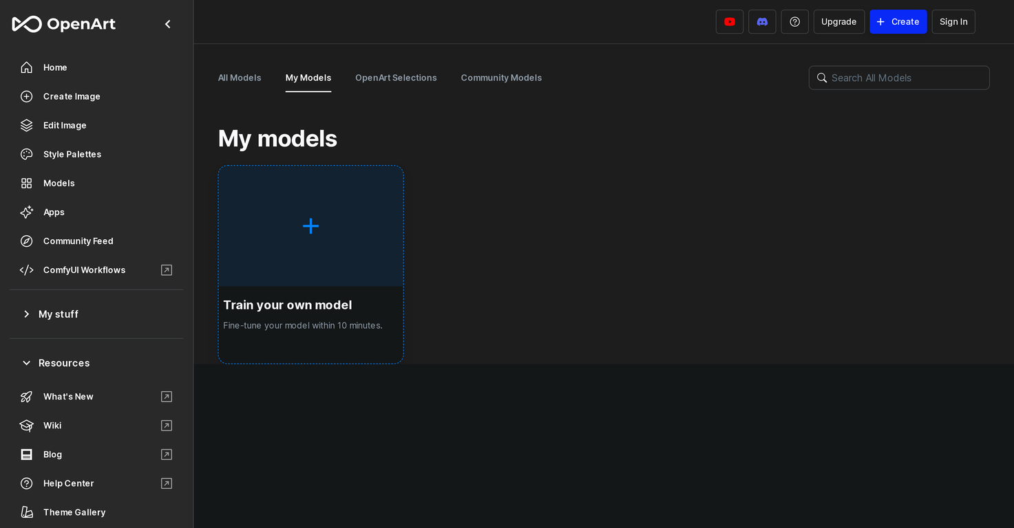 OpenArt screenshot