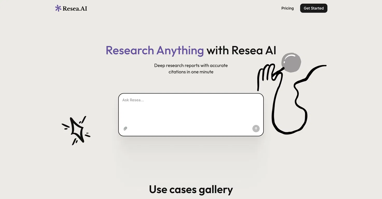 Resea AI screenshot