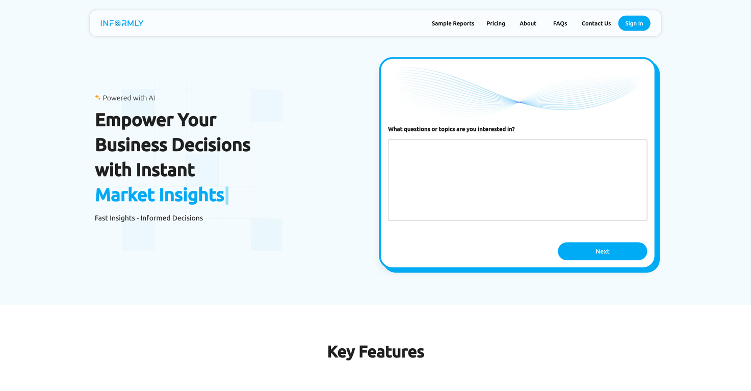 Informly screenshot