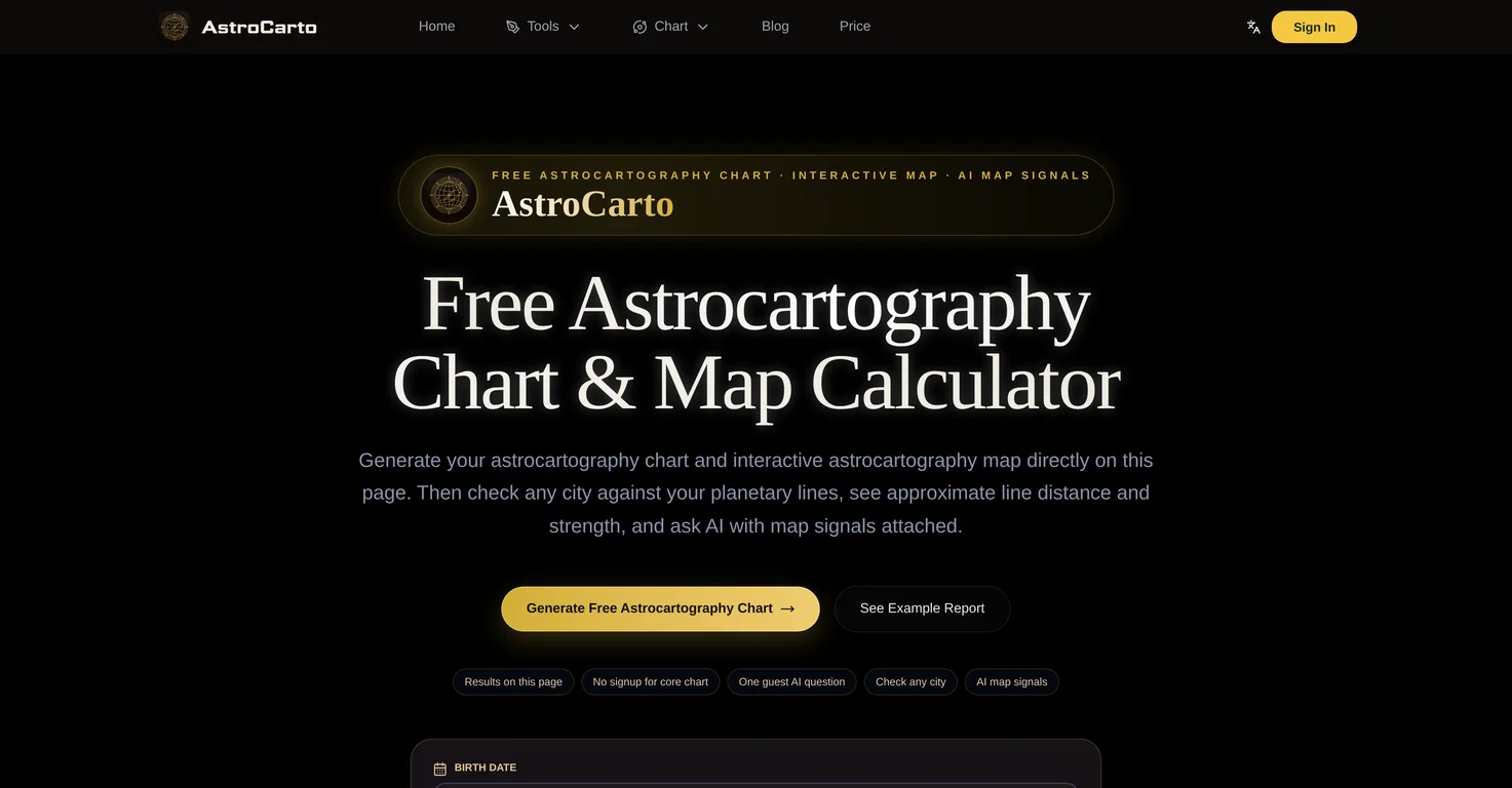 AstroCarto screenshot