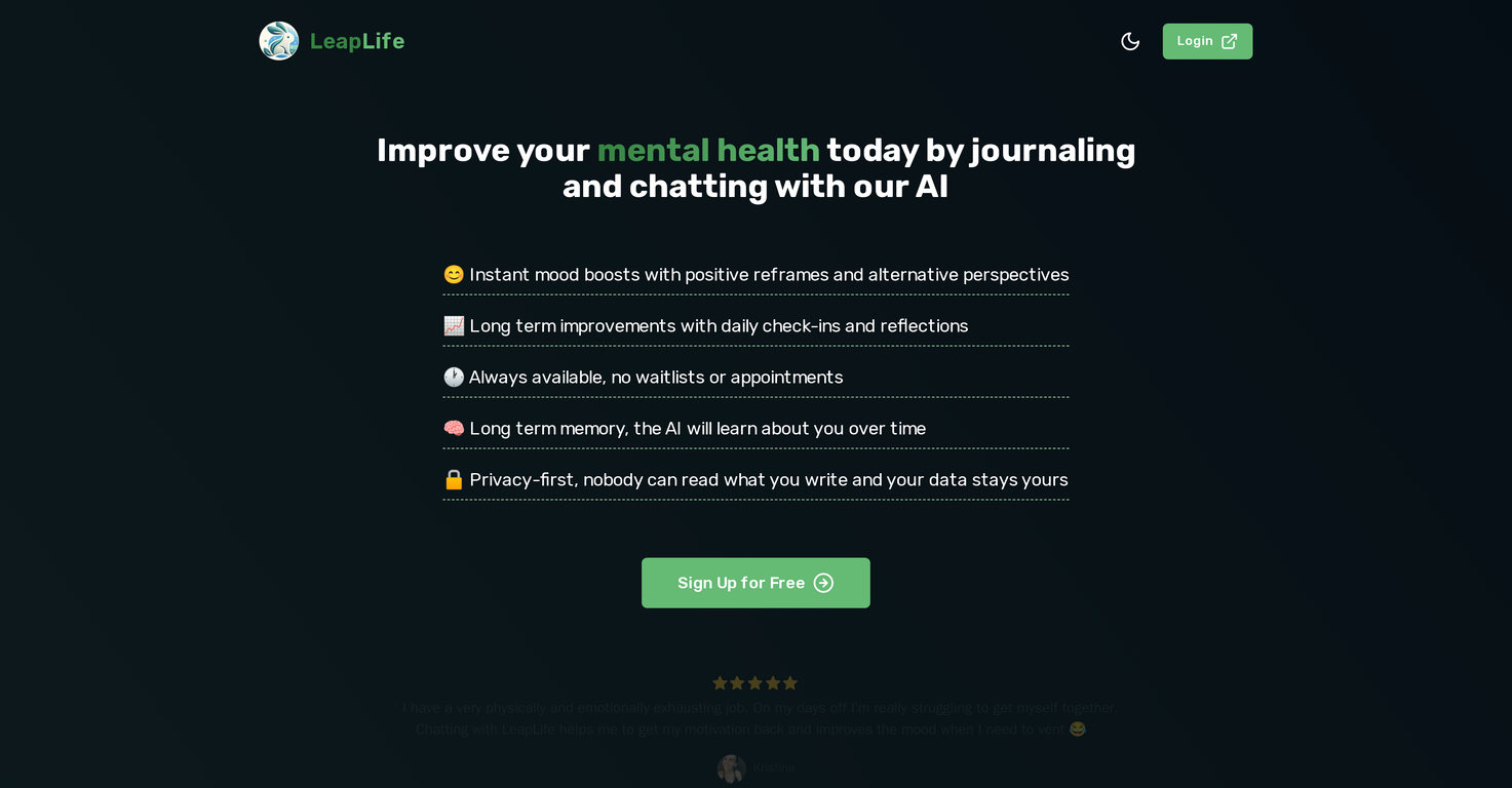 LeapLife screenshot