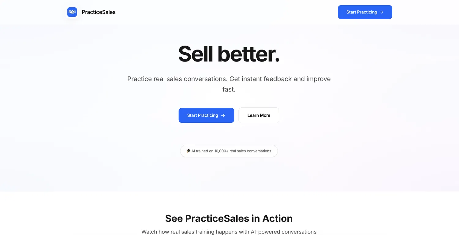 PracticeSales screenshot