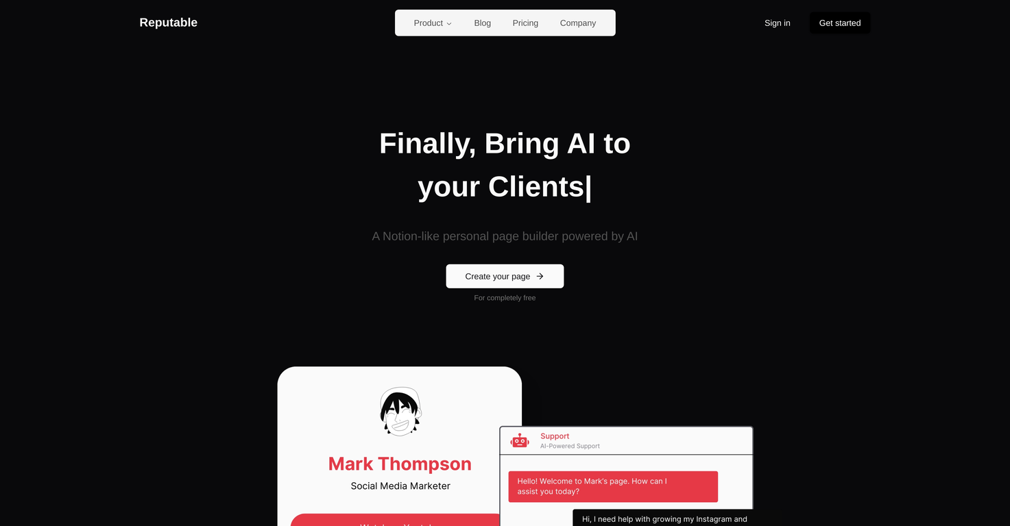 Reputable screenshot