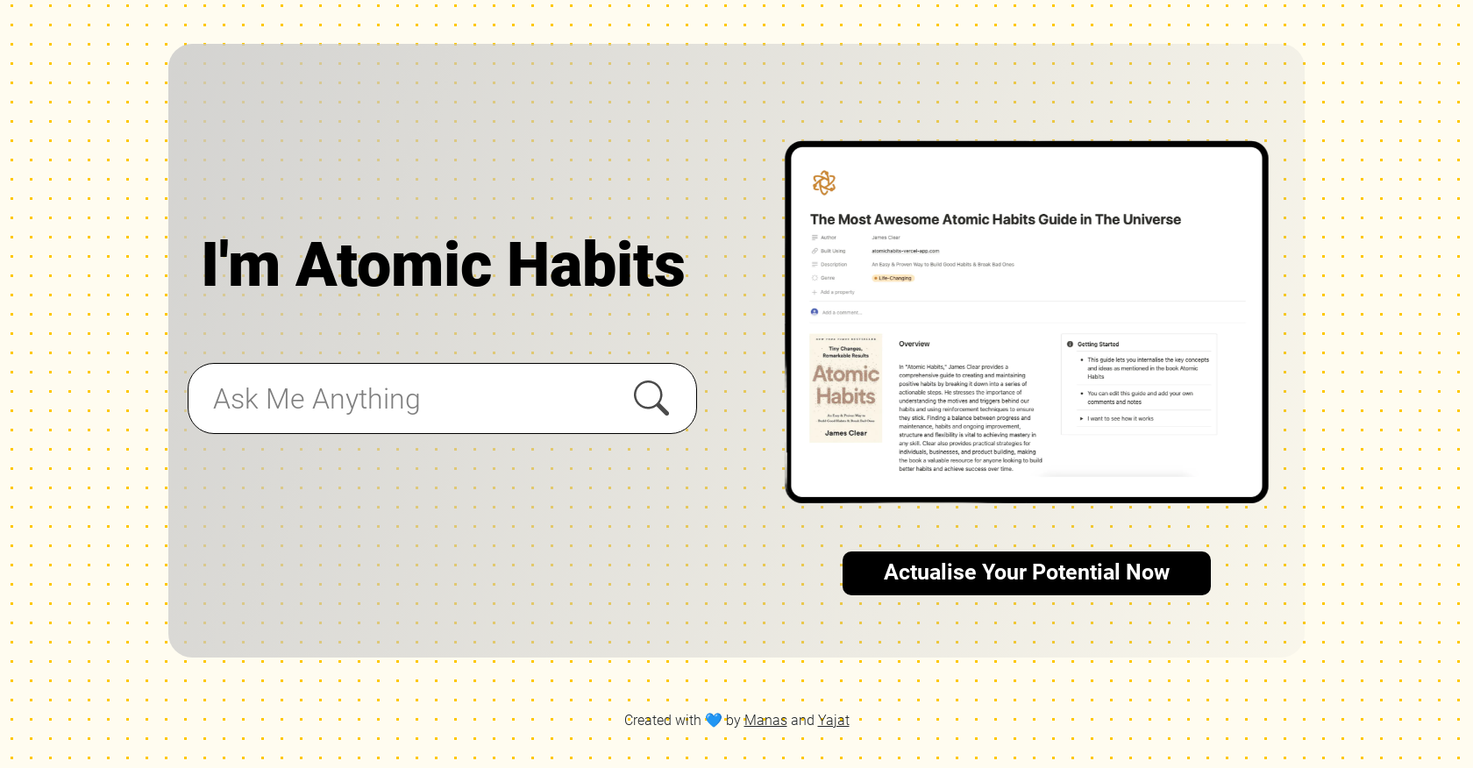 Atomic Habits GPT screenshot
