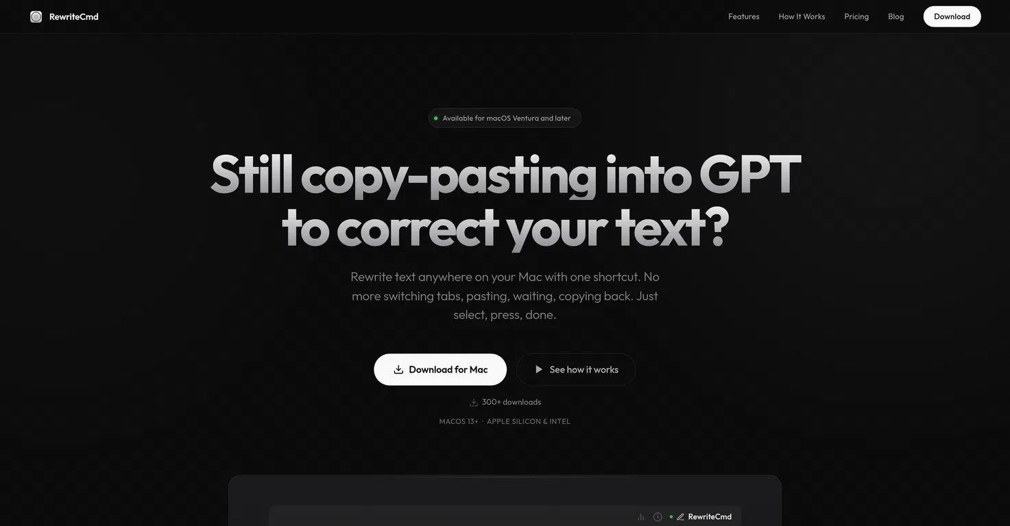 RewriteCmd screenshot