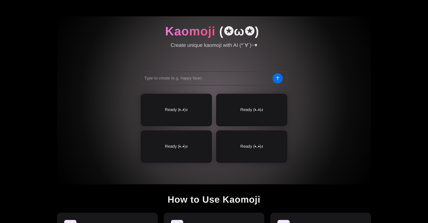 Kaomoji screenshot