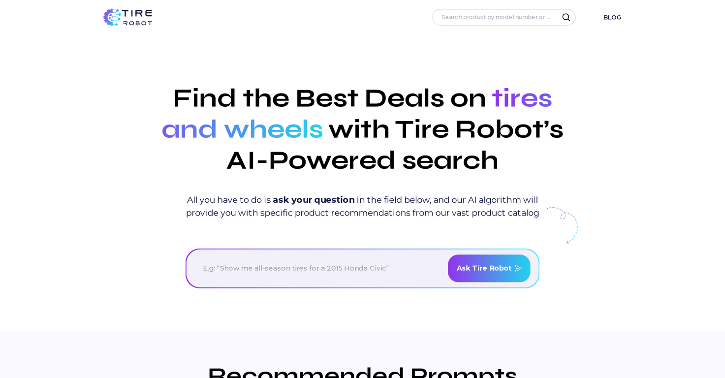 Tire Robot AI Tire and Wheel Deals screenshot