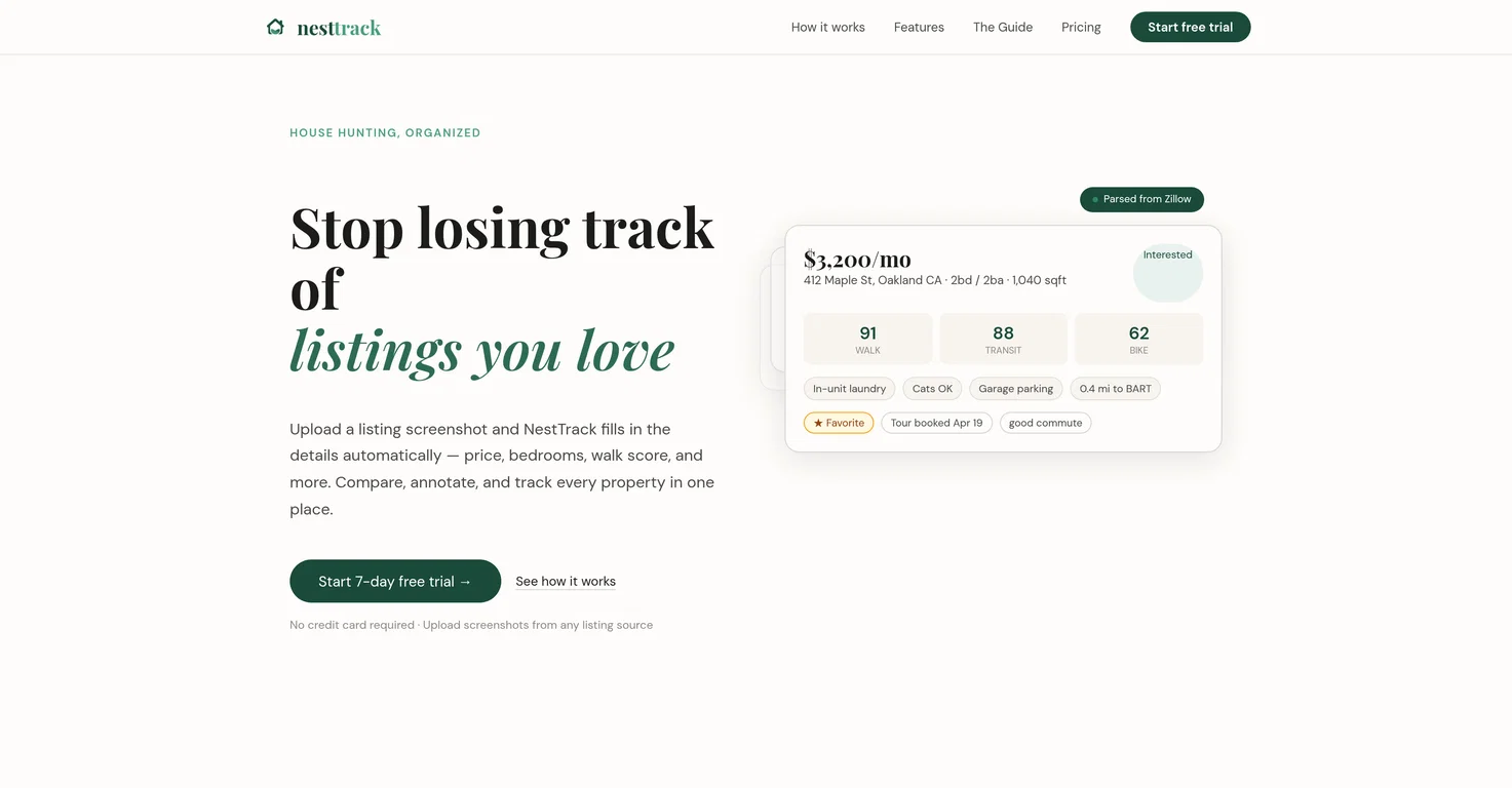 NestTrack screenshot