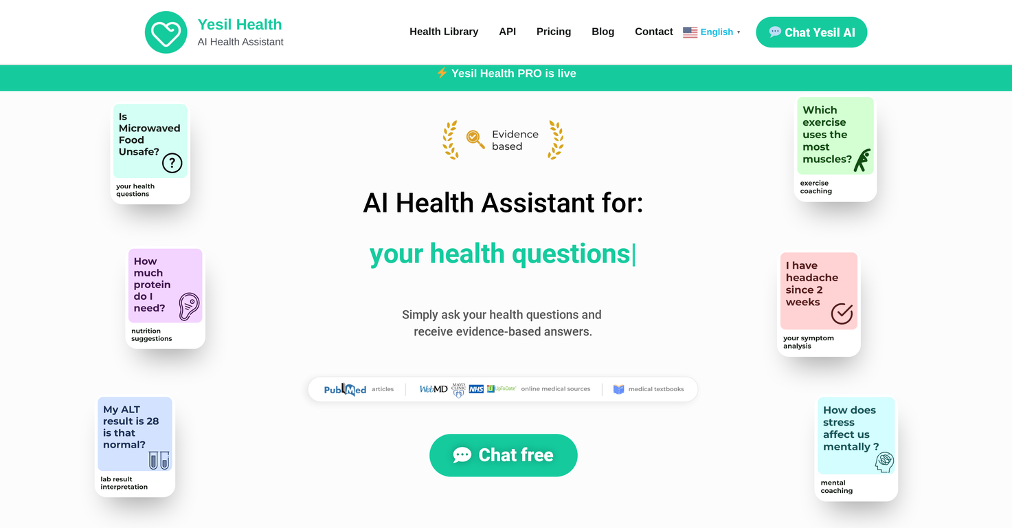 Yesil Health screenshot