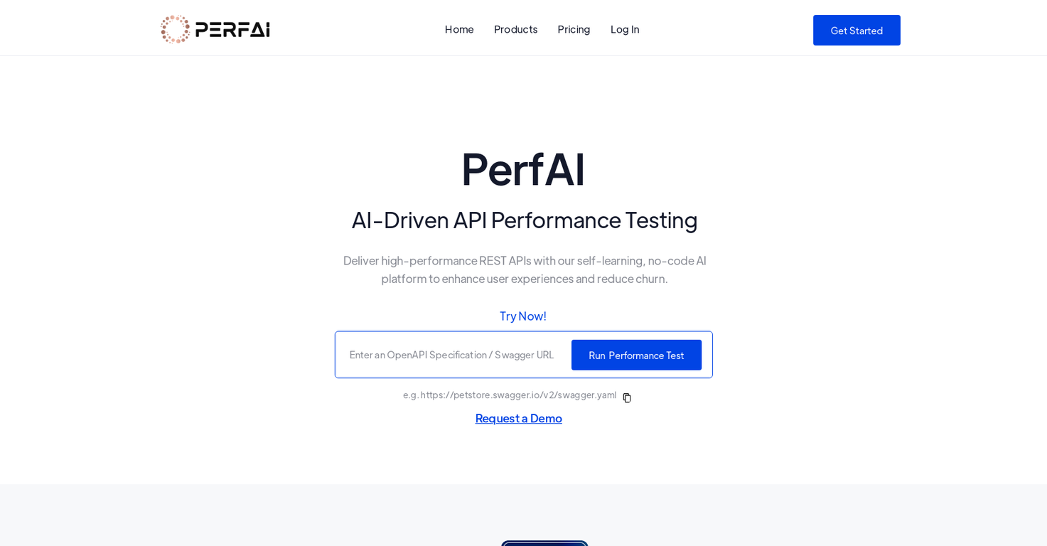 PerfAI screenshot