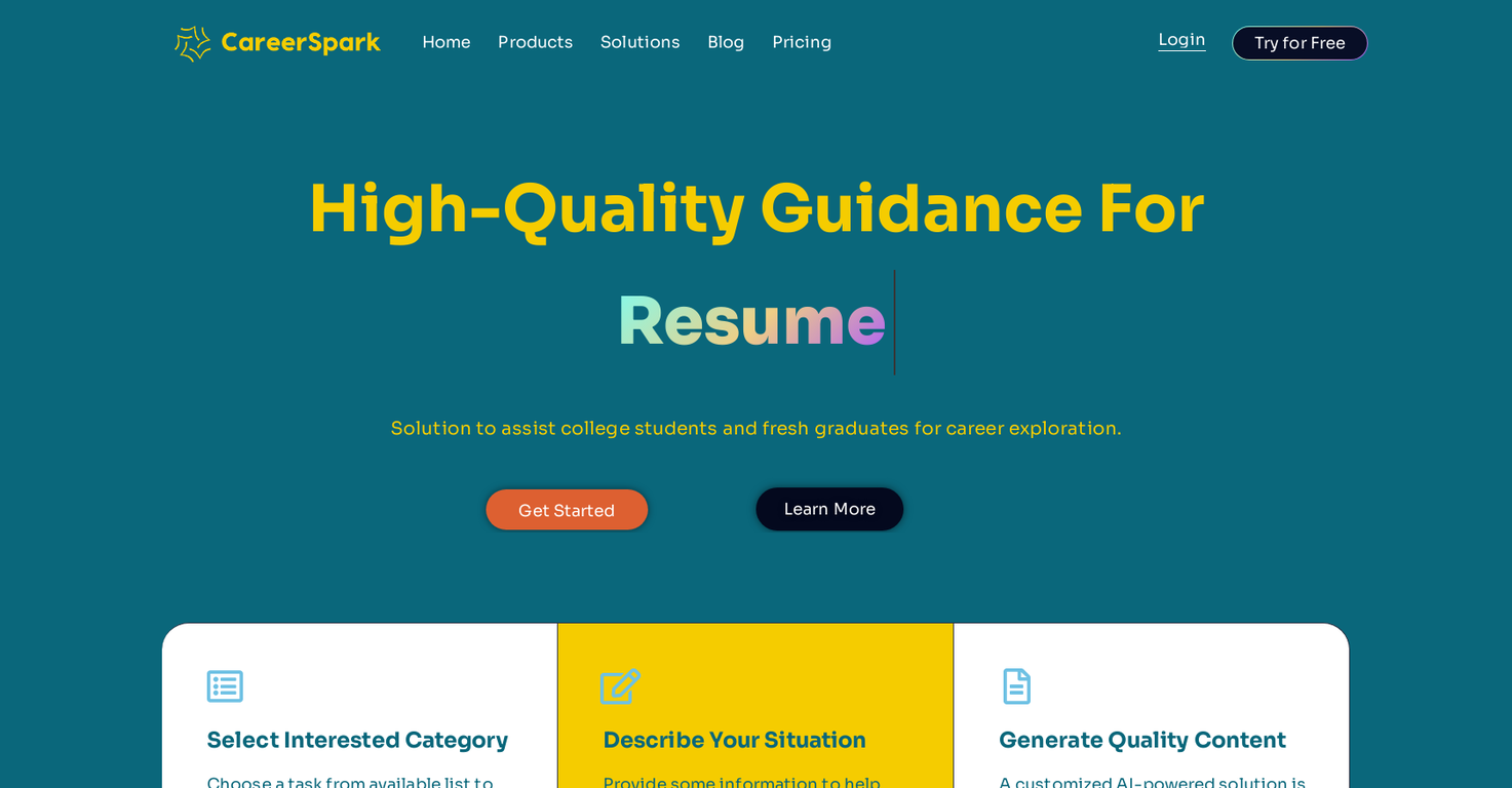 CareerSpark screenshot