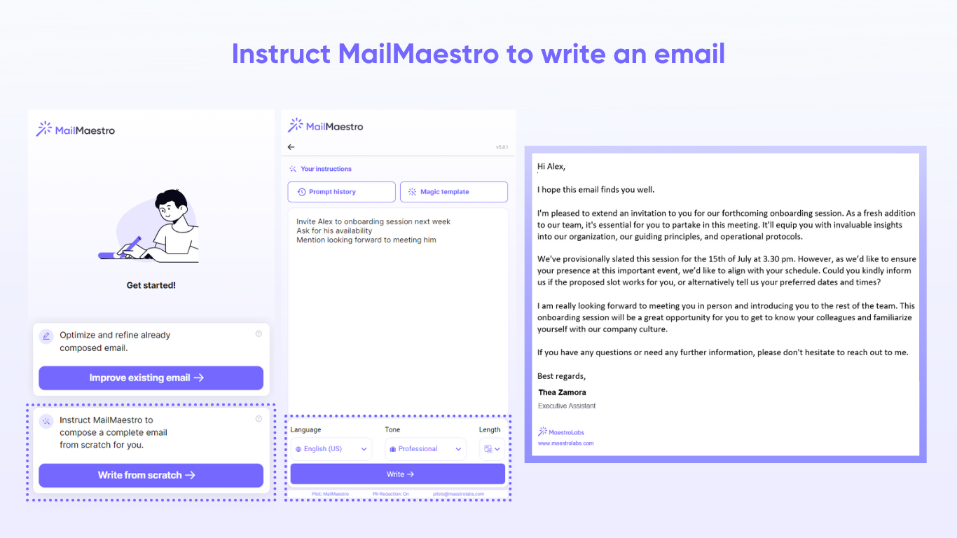 MailMaestro screenshot
