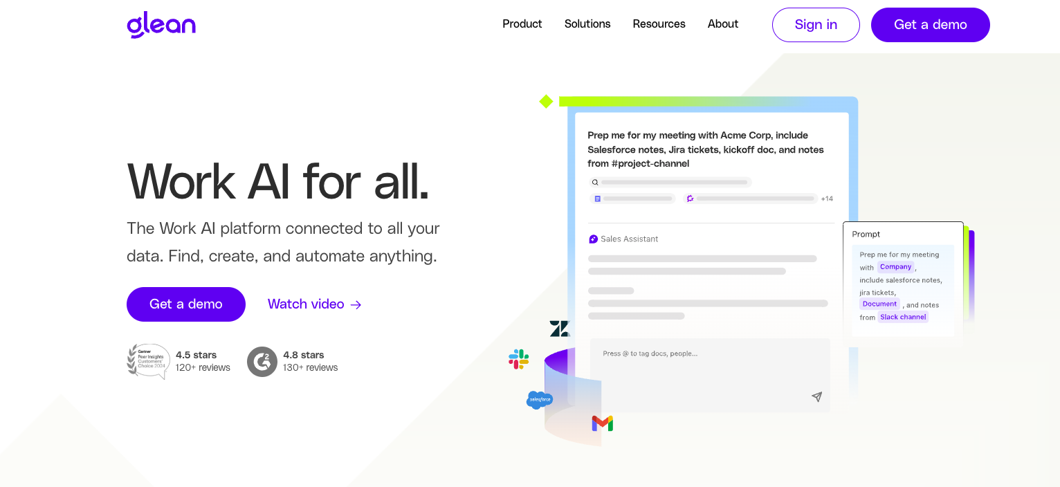 Glean screenshot
