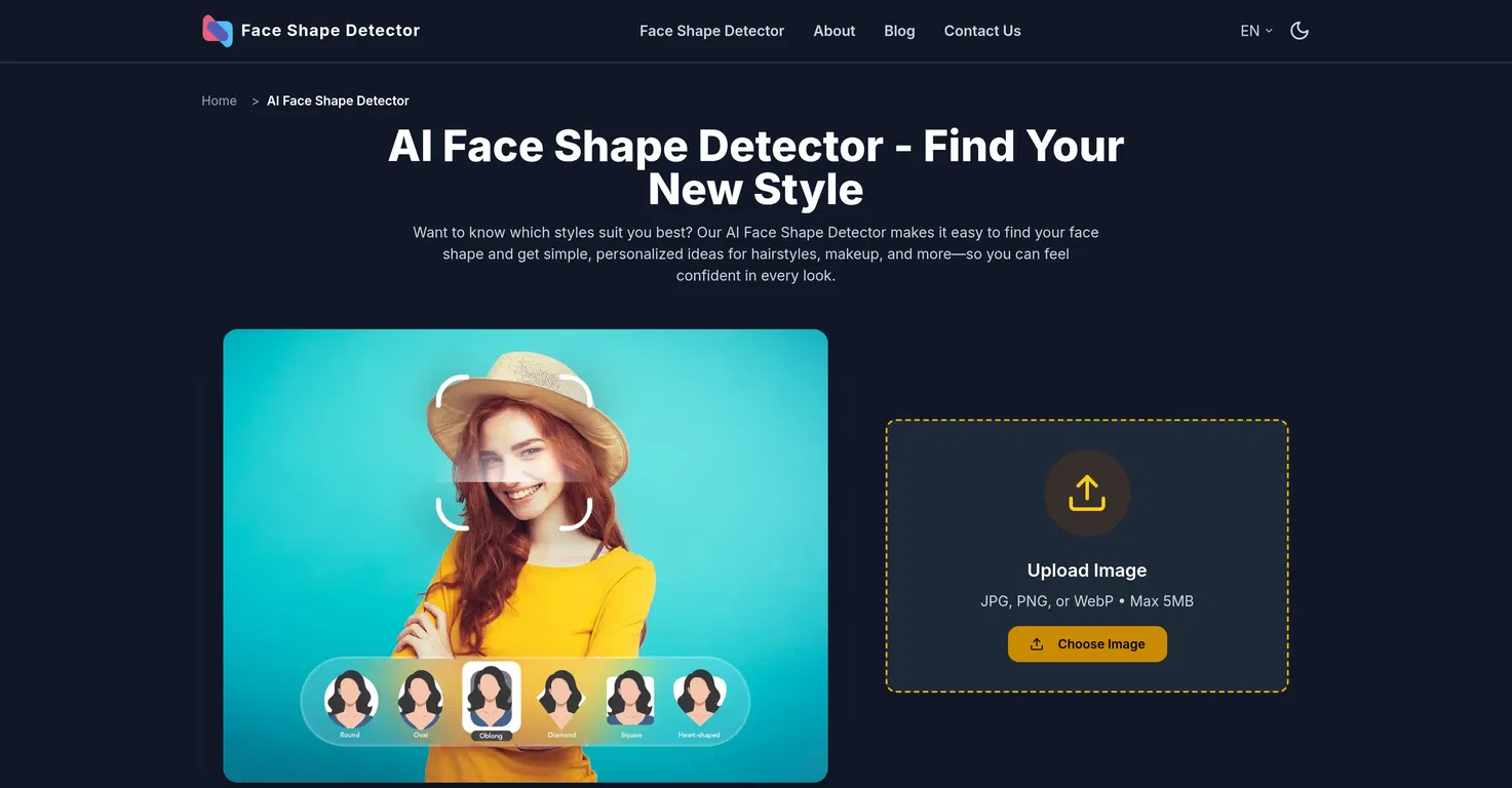 AI Face Shape Detector screenshot