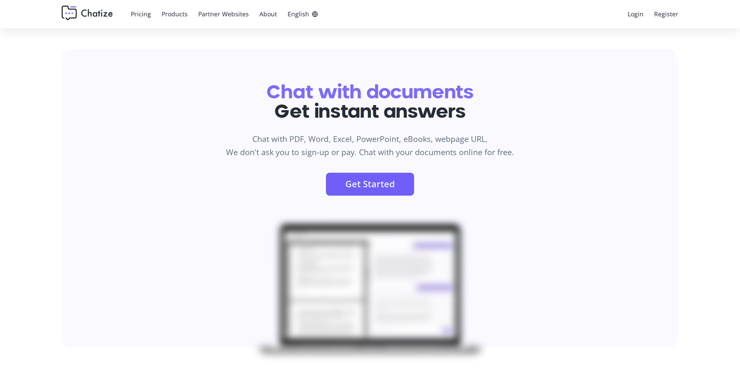 Chatize screenshot