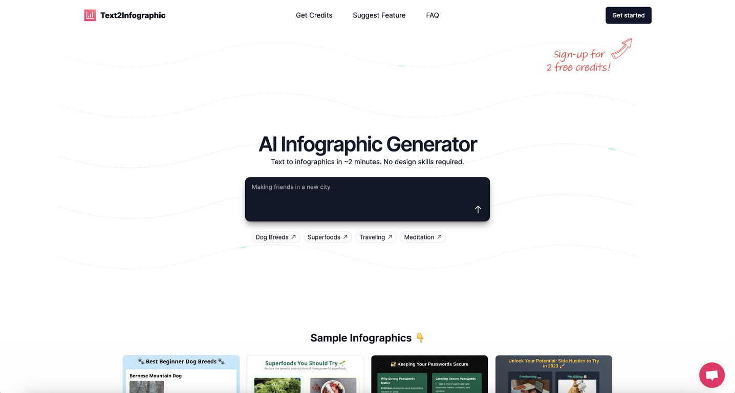 Text to Infographic screenshot