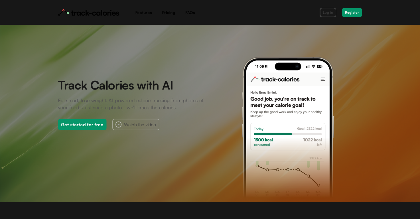 Track Calories screenshot