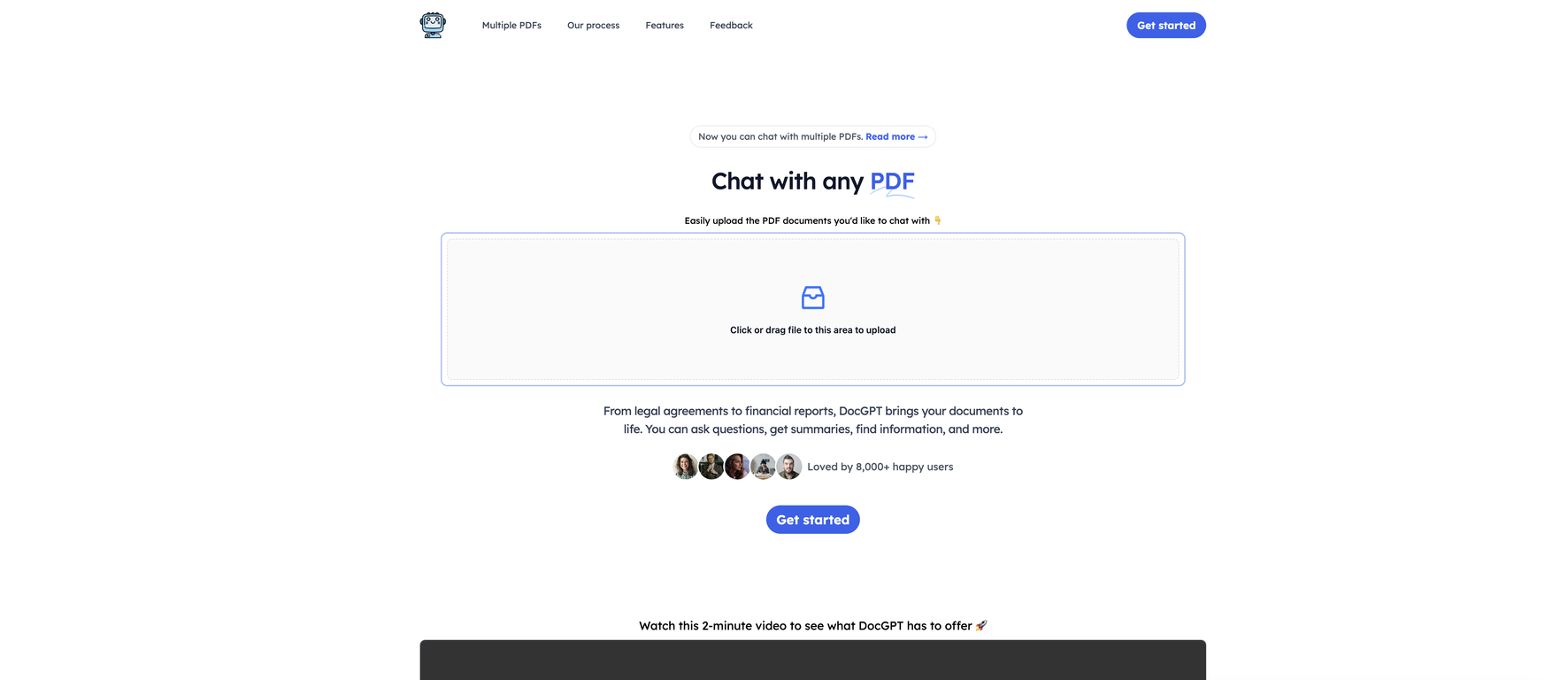 The DocGPT screenshot