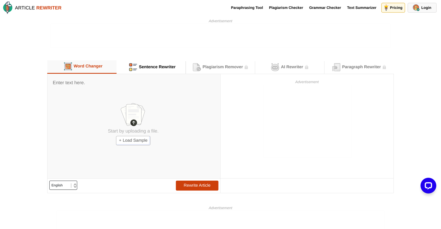 ArticleRewriter screenshot