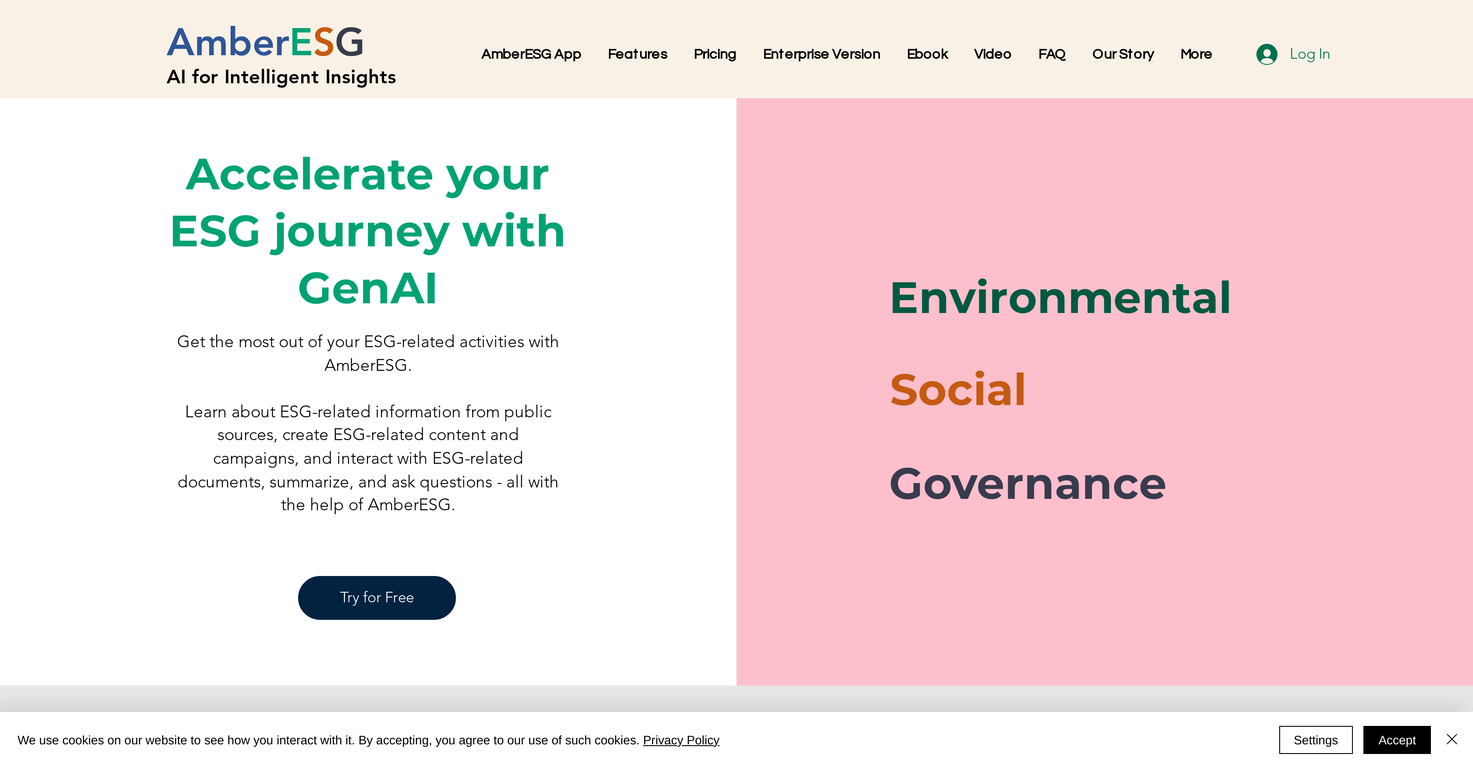 AmberESG screenshot
