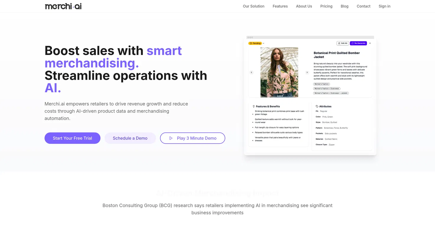 merchi.ai screenshot